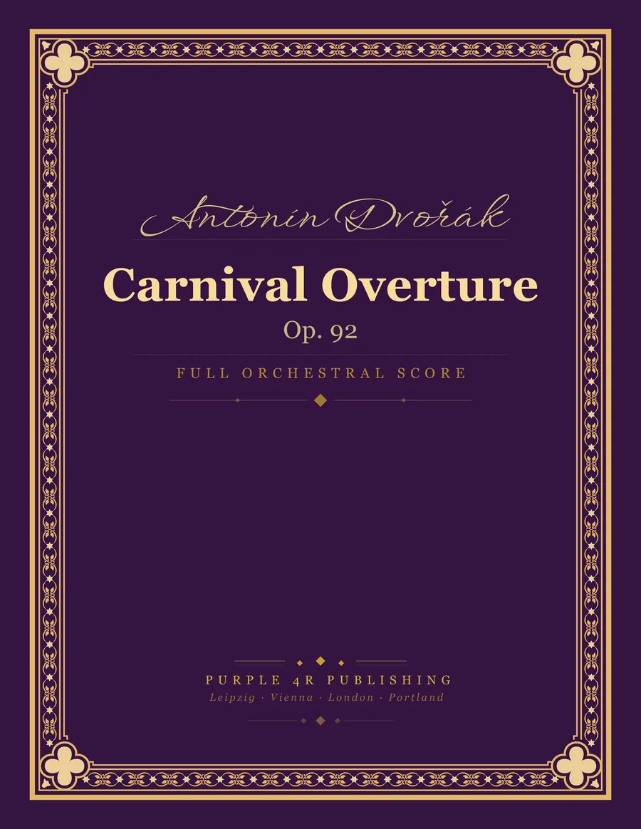 Cover of Antonín Dvořák — Carnival Overture