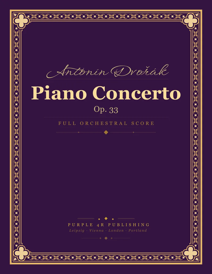 Cover of Antonín Dvořák — Piano Concerto