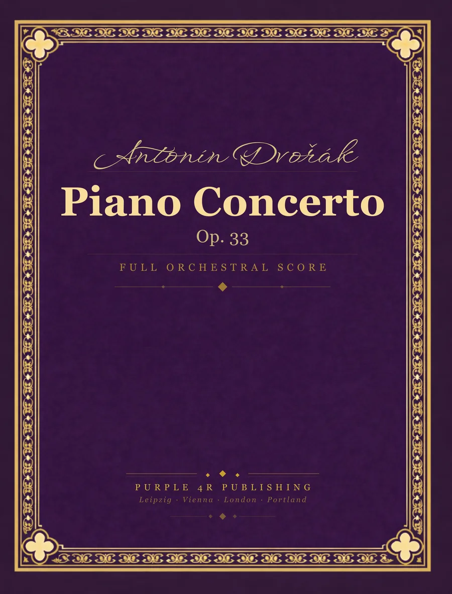 Cover of Antonín Dvořák — Piano Concerto