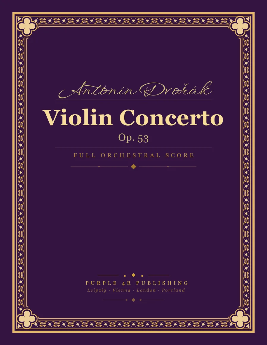 Cover of Antonín Dvořák — Violin Concerto