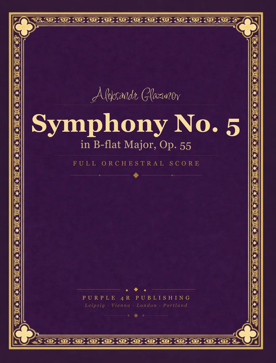 Cover of Aleksandr Glazunov — Symphony No. 5