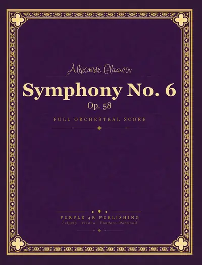 Cover of Aleksandr Glazunov — Symphony No. 6