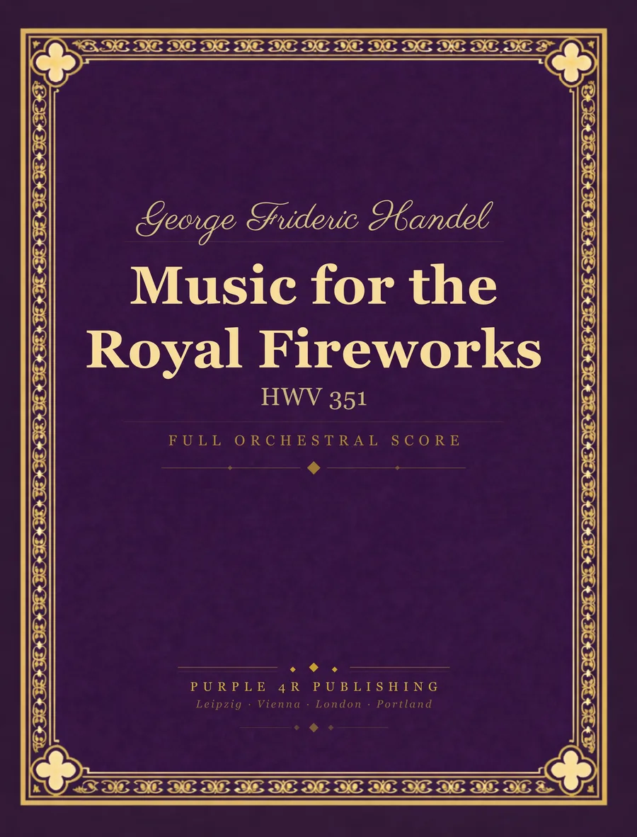 Cover of George Frideric Handel — Music for the Royal Fireworks