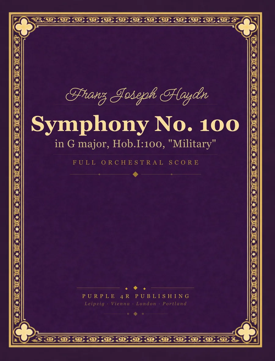 Cover of Franz Joseph Haydn — Symphony No. 100