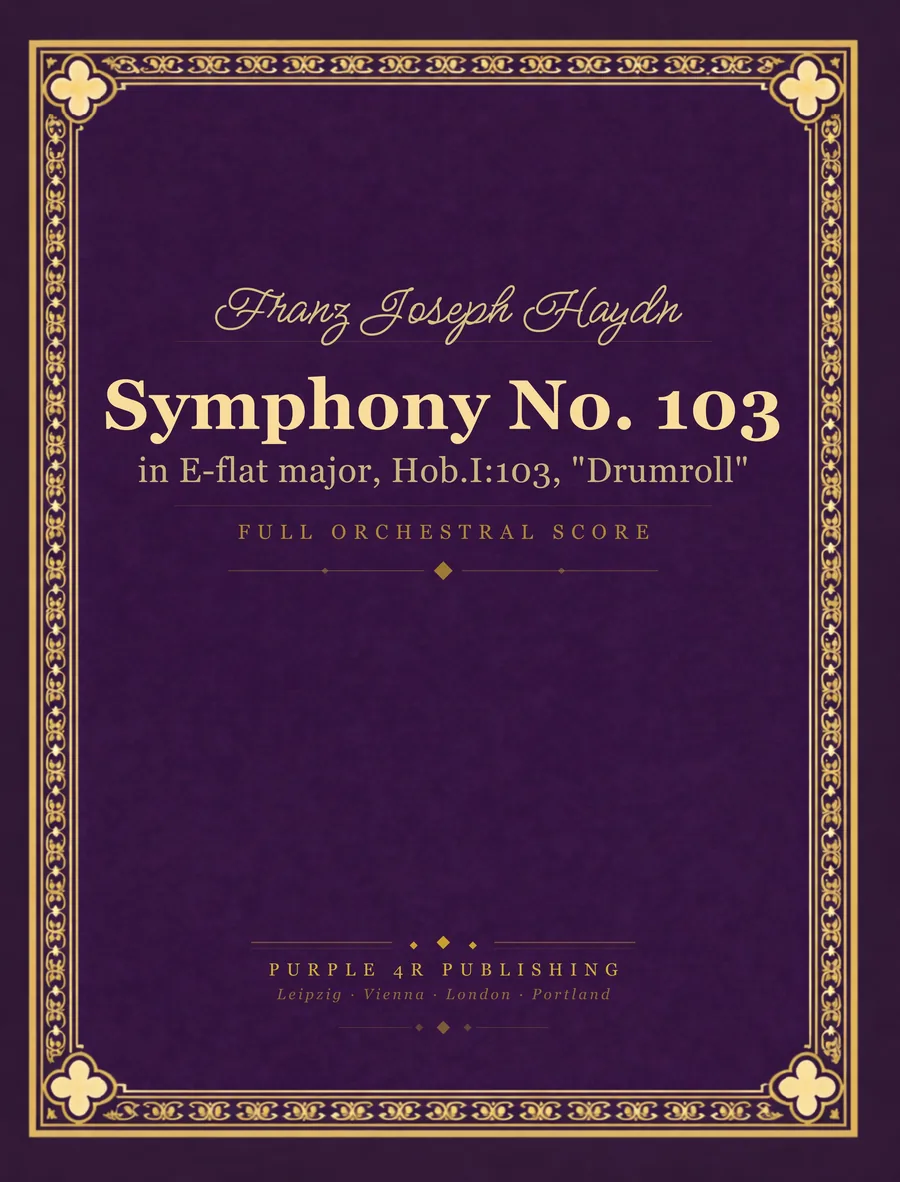 Cover of Franz Joseph Haydn — Symphony No. 103