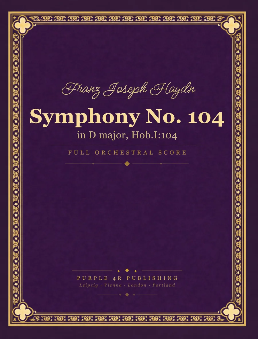 Cover of Franz Joseph Haydn — Symphony No. 104
