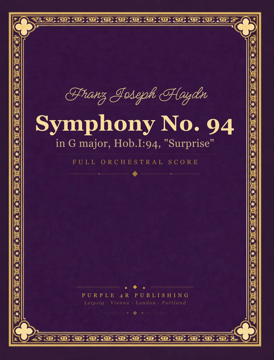 Cover of Franz Joseph Haydn — Symphony No. 94