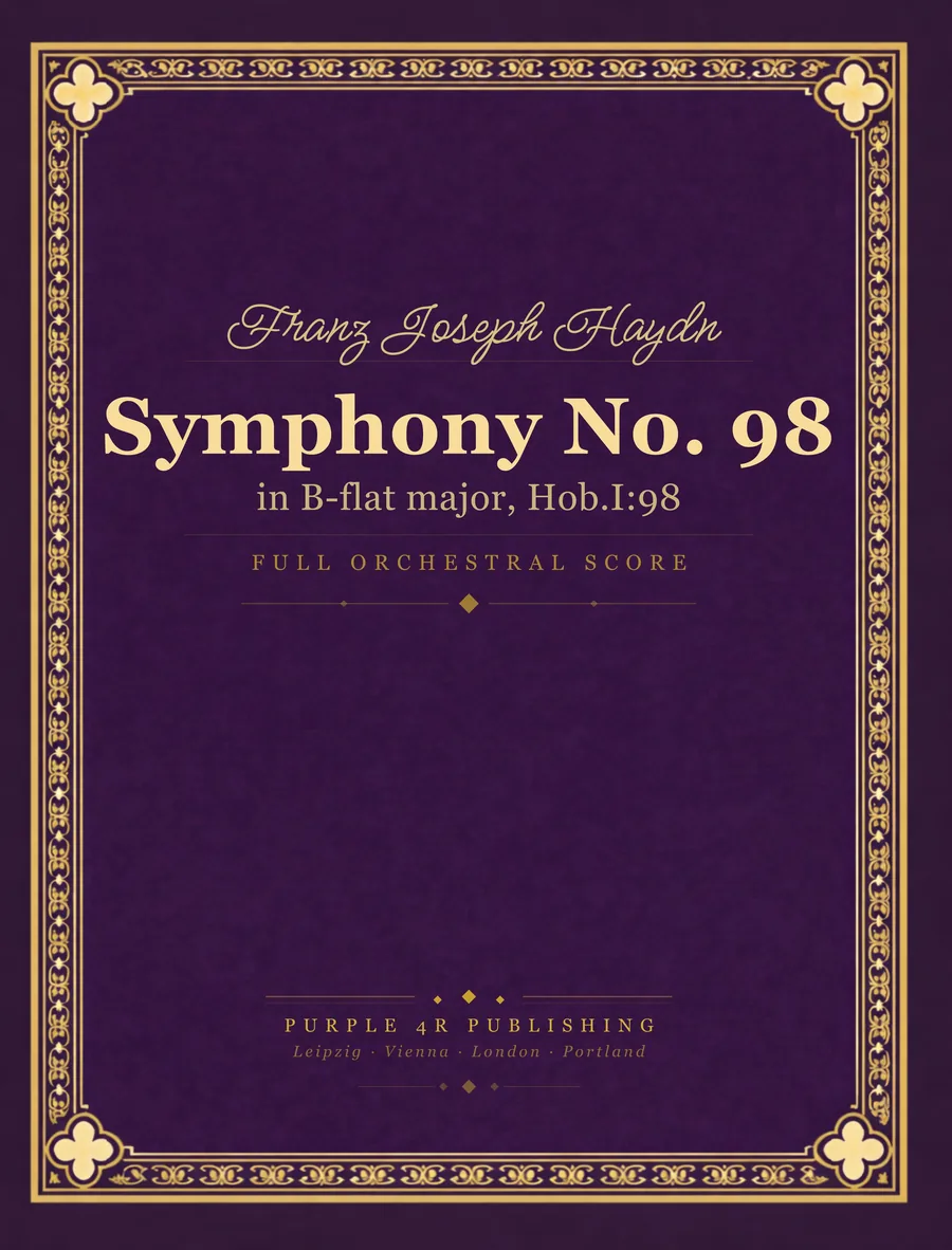 Cover of Franz Joseph Haydn — Symphony No. 98