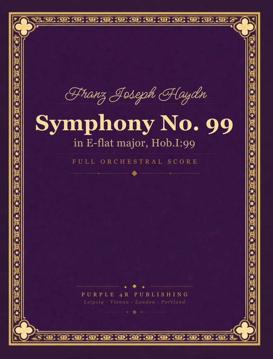Cover of Franz Joseph Haydn — Symphony No. 99