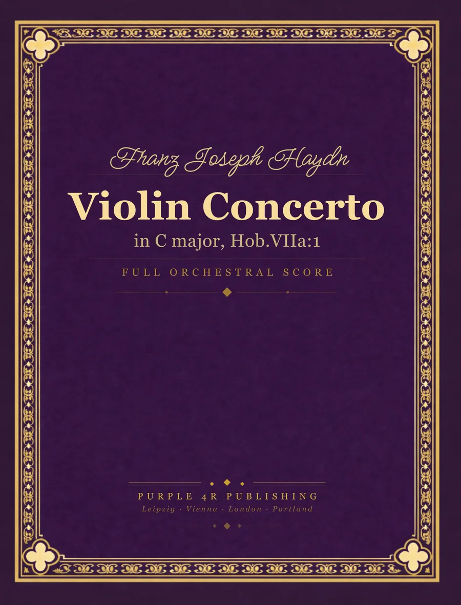 Cover of Franz Joseph Haydn — Violin Concerto