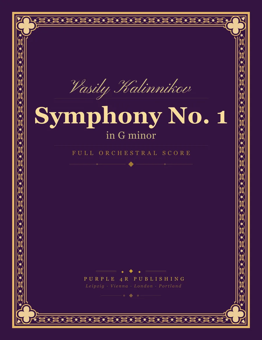 Cover of Vasily Kalinnikov — Symphony No. 1