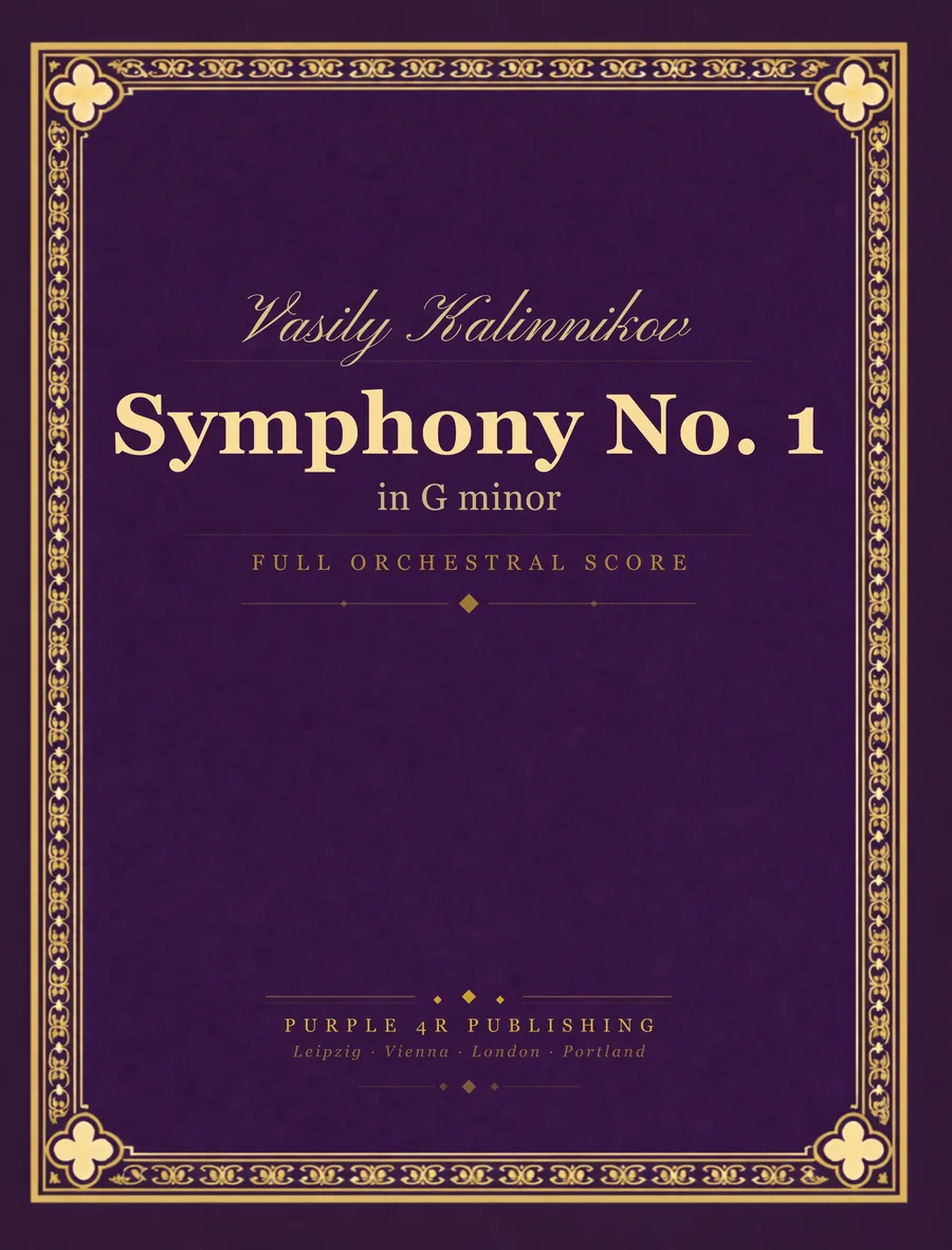 Cover of Vasily Kalinnikov — Symphony No. 1