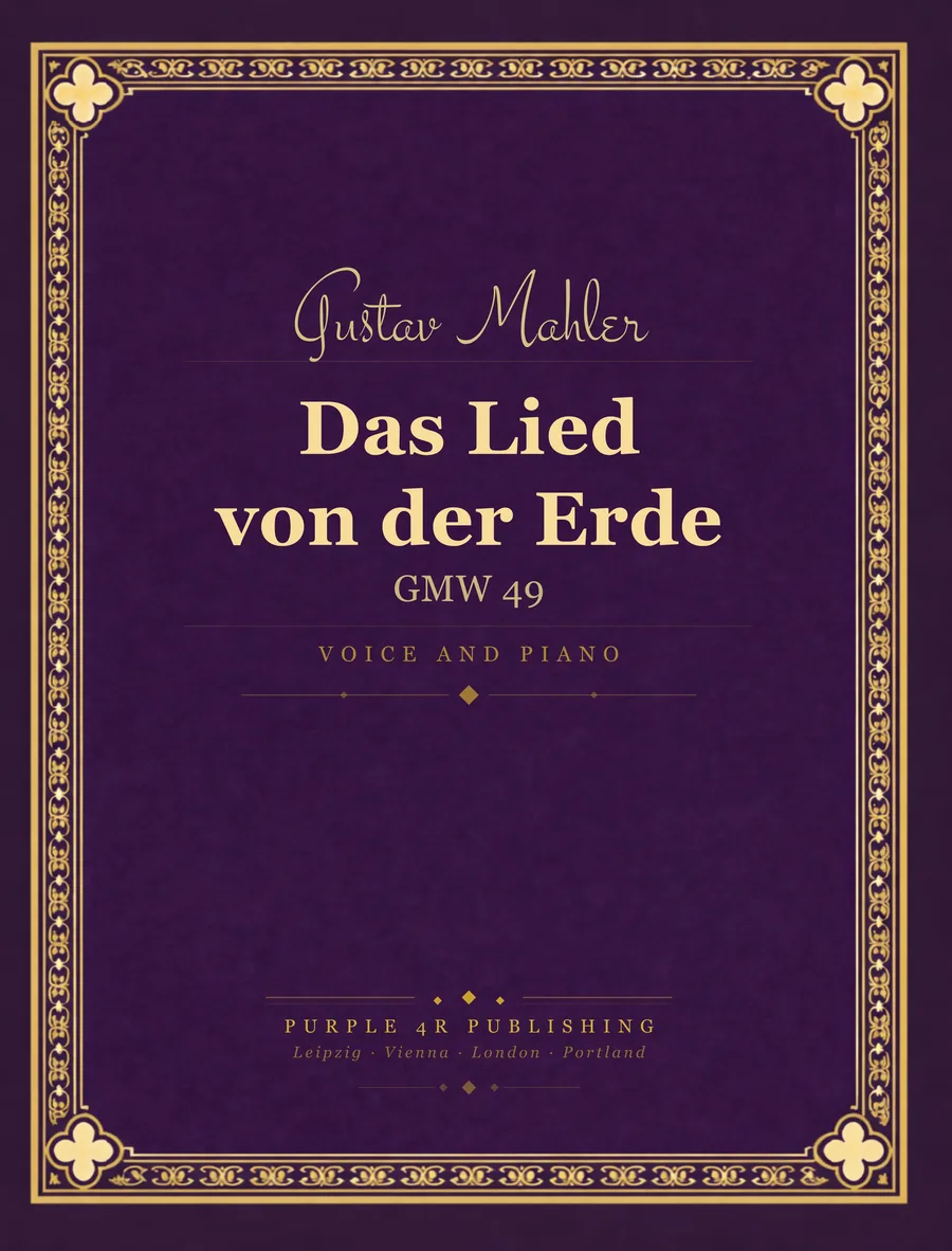 Cover of Gustav Mahler — Das Lied von der Erde