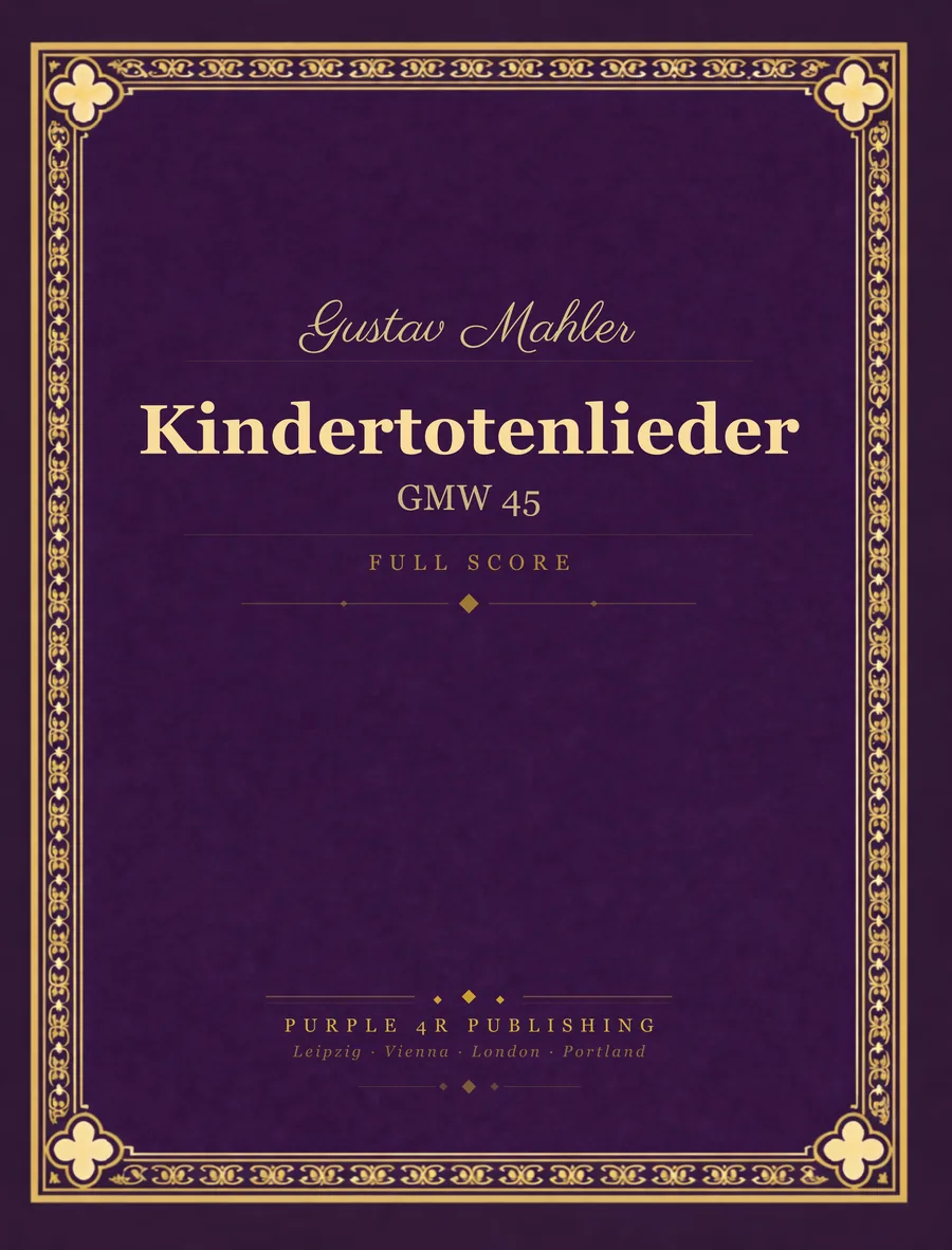 Cover of Gustav Mahler — Kindertotenlieder