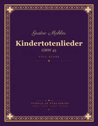Cover of Gustav Mahler — Kindertotenlieder