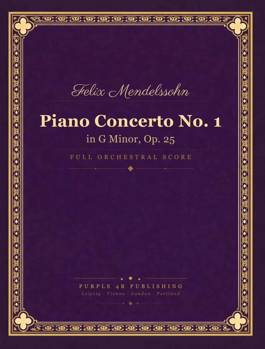 Cover of Felix Mendelssohn — Piano Concerto No. 1
