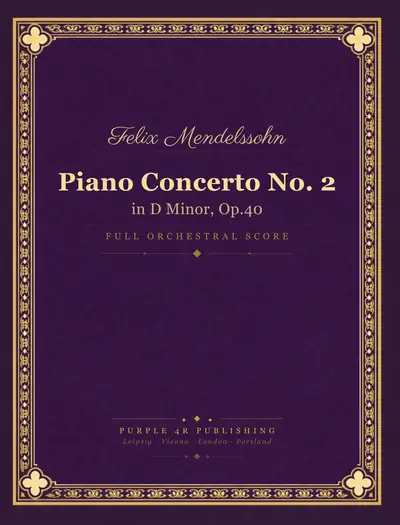 Cover of Felix Mendelssohn — Piano Concerto No. 2