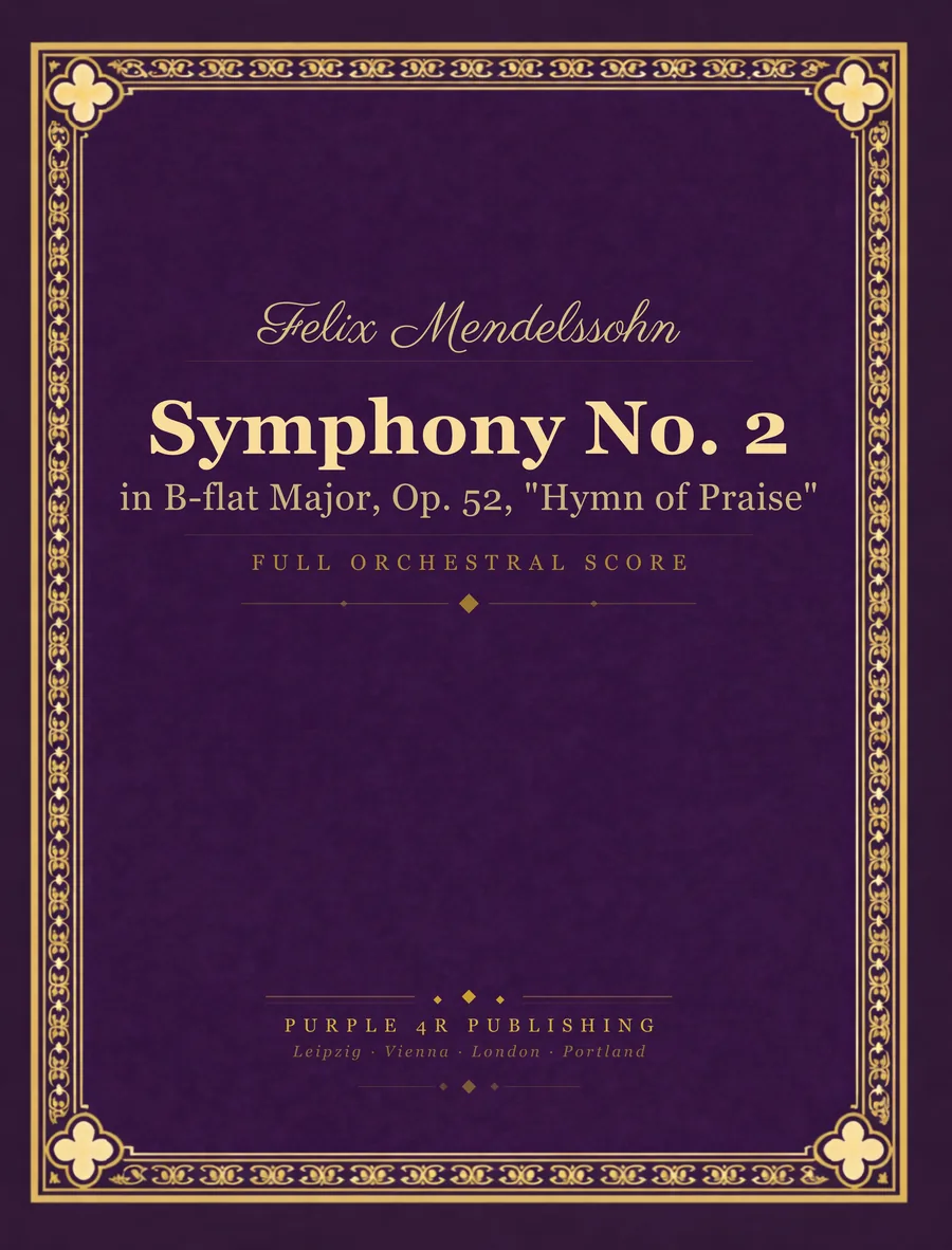 Cover of Felix Mendelssohn — Symphony No. 2