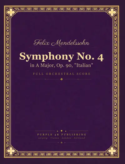Cover of Felix Mendelssohn — Symphony No. 4