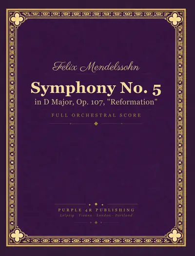 Cover of Felix Mendelssohn — Symphony No. 5