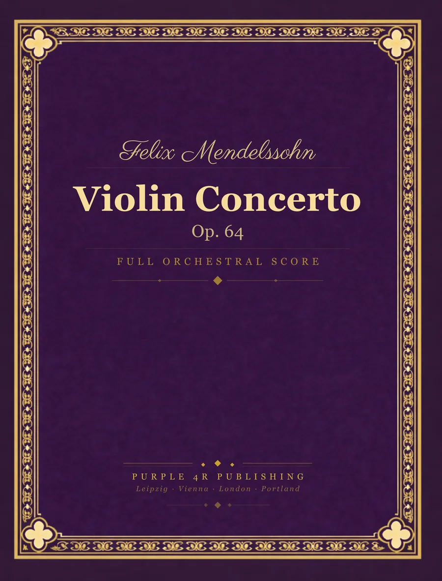 Cover of Felix Mendelssohn — Violin Concerto