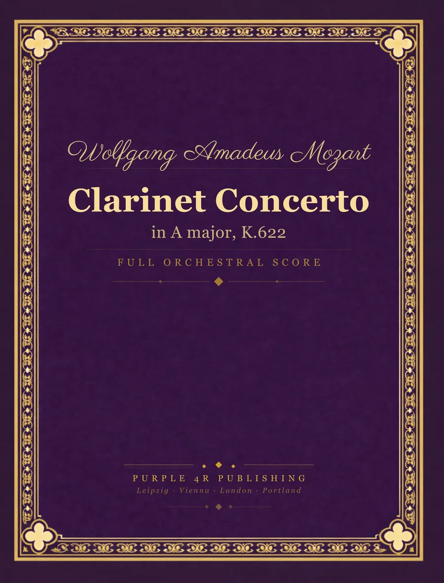 Cover of Wolfgang Amadeus Mozart — Clarinet Concerto