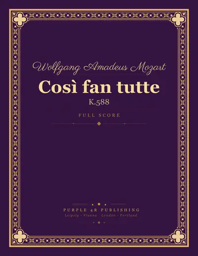 Cover of Wolfgang Amadeus Mozart — Così fan tutte