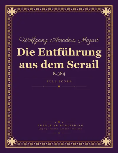 Cover of Wolfgang Amadeus Mozart — Die Entführung aus dem Serail