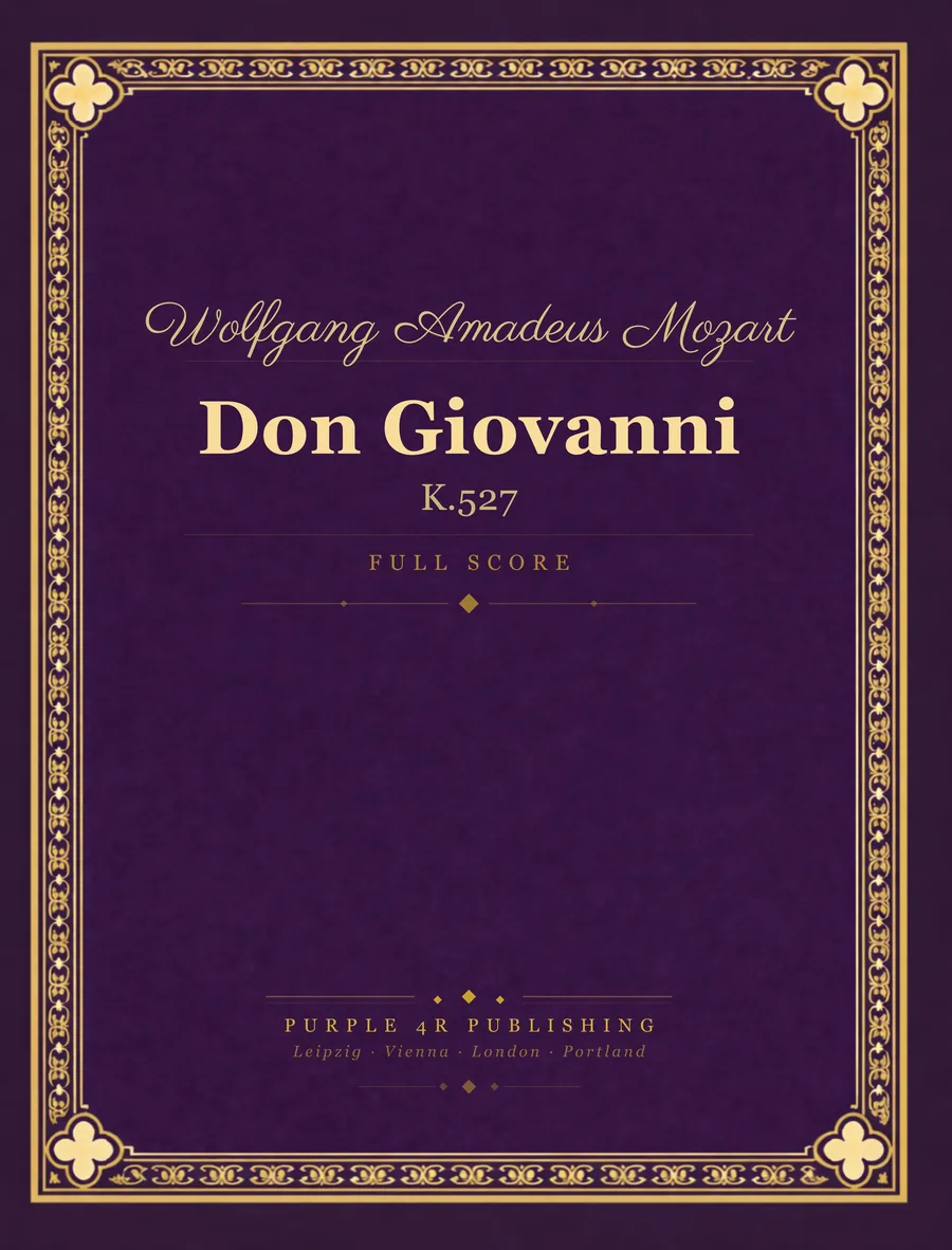 Cover of Wolfgang Amadeus Mozart — Don Giovanni