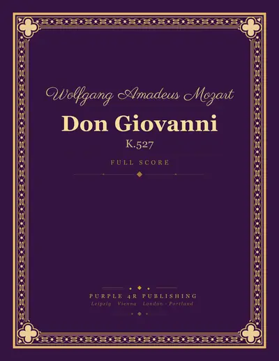 Cover of Wolfgang Amadeus Mozart — Don Giovanni