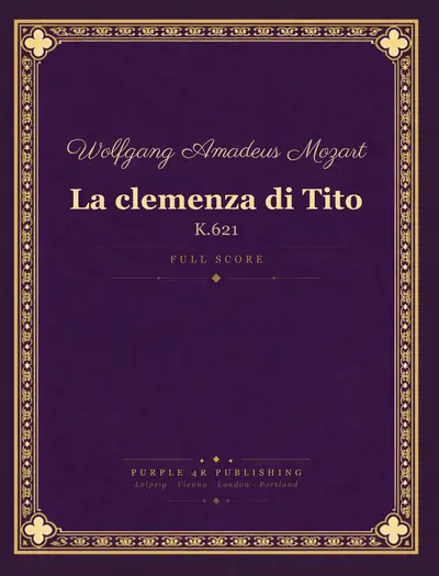 Cover of Wolfgang Amadeus Mozart — La clemenza di Tito