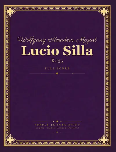 Cover of Wolfgang Amadeus Mozart — Lucio Silla