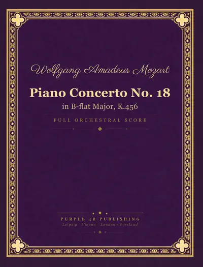 Cover of Wolfgang Amadeus Mozart — Piano Concerto No. 18