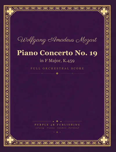 Cover of Wolfgang Amadeus Mozart — Piano Concerto No. 19