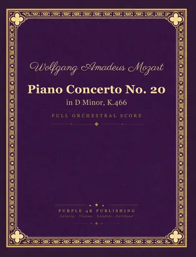 Cover of Wolfgang Amadeus Mozart — Piano Concerto No. 20