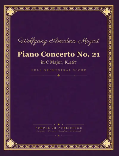 Cover of Wolfgang Amadeus Mozart — Piano Concerto No. 21