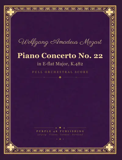 Cover of Wolfgang Amadeus Mozart — Piano Concerto No. 22