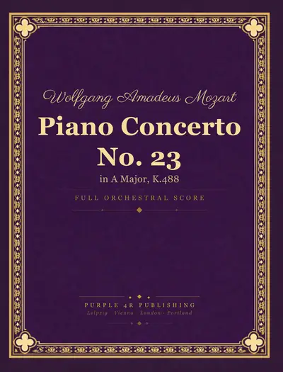 Cover of Wolfgang Amadeus Mozart — Piano Concerto No. 23