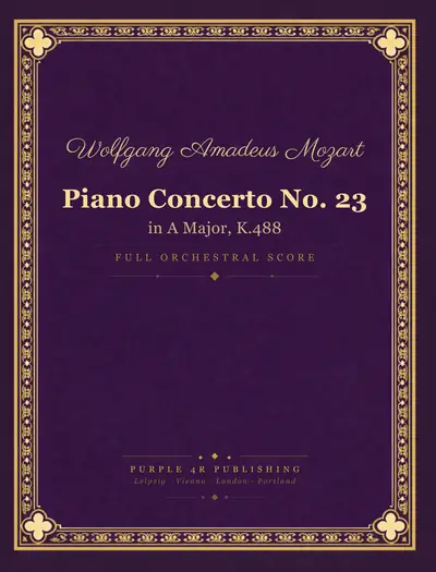 Cover of Wolfgang Amadeus Mozart — Piano Concerto No. 23