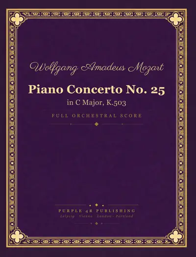 Cover of Wolfgang Amadeus Mozart — Piano Concerto No. 25