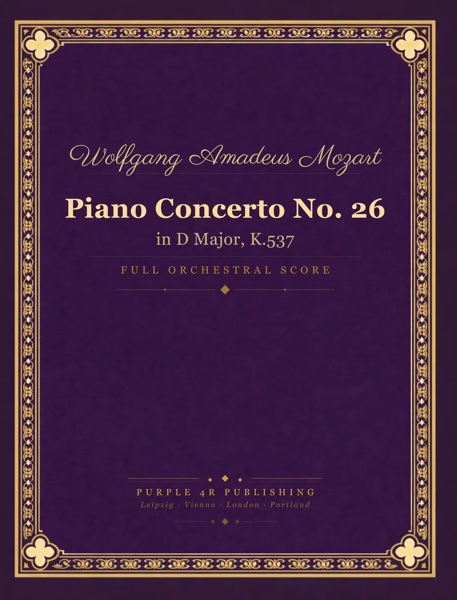 Cover of Wolfgang Amadeus Mozart — Piano Concerto No. 26