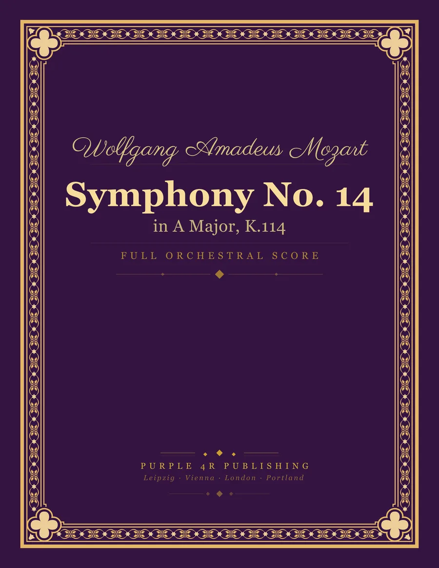 Cover of Wolfgang Amadeus Mozart — Symphony No. 14