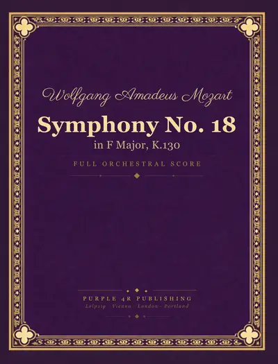 Cover of Wolfgang Amadeus Mozart — Symphony No. 18