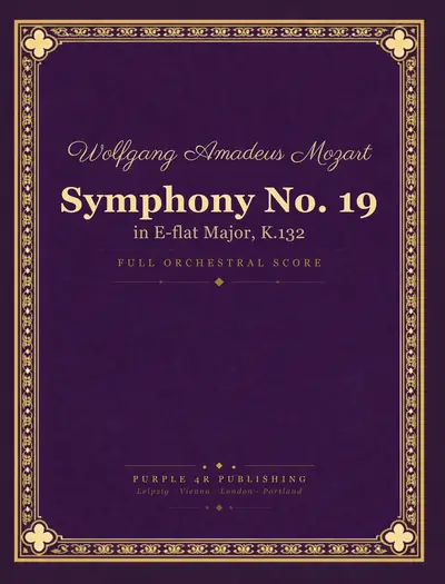 Cover of Wolfgang Amadeus Mozart — Symphony No. 19