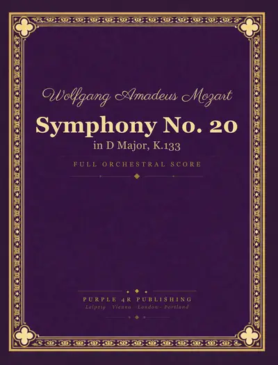 Cover of Wolfgang Amadeus Mozart — Symphony No. 20