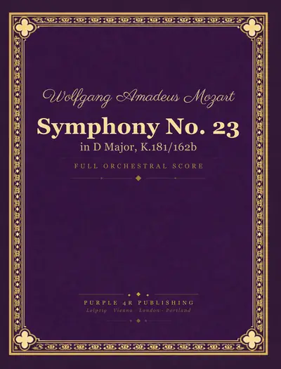 Cover of Wolfgang Amadeus Mozart — Symphony No. 23