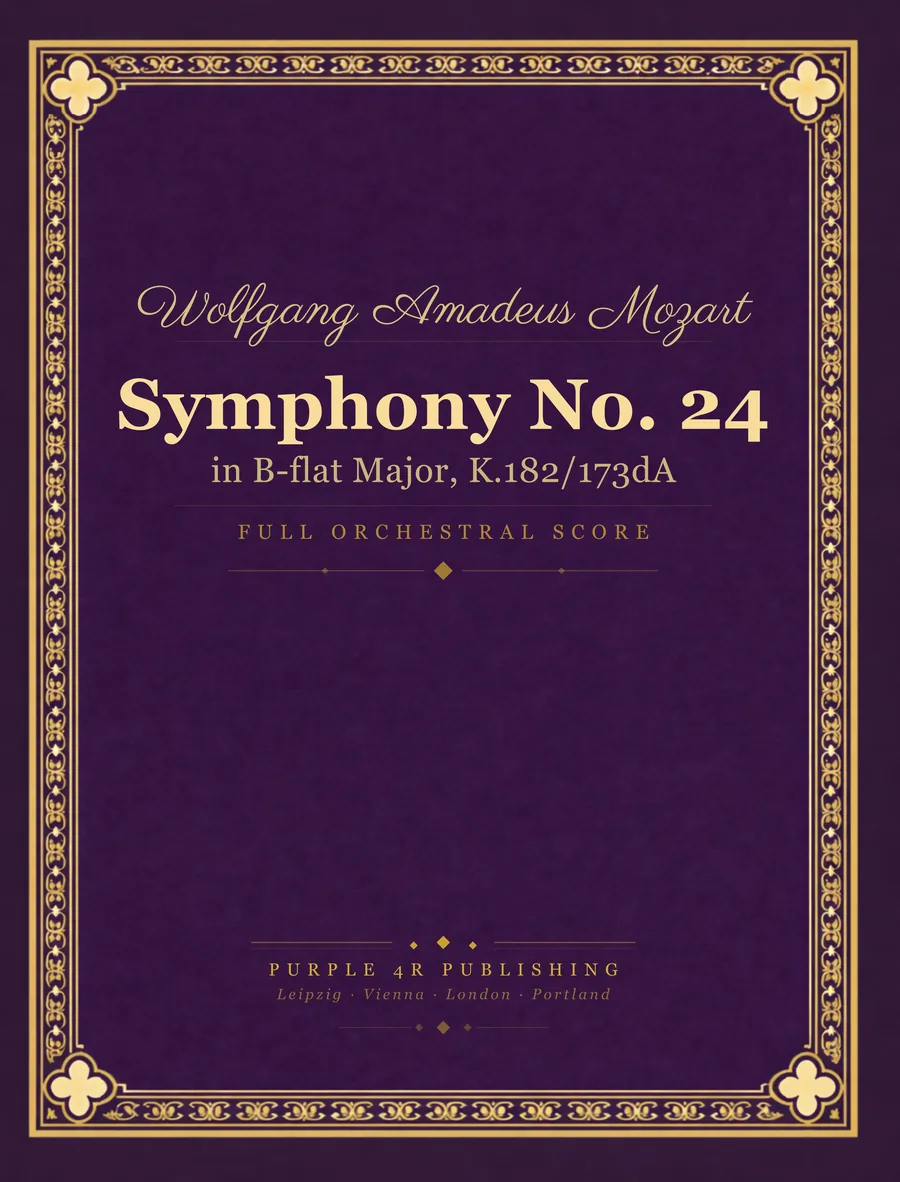 Cover of Wolfgang Amadeus Mozart — Symphony No. 24