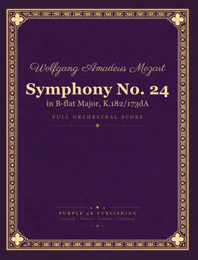 Cover of Wolfgang Amadeus Mozart — Symphony No. 24