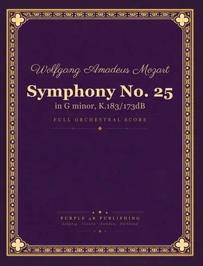Cover of Wolfgang Amadeus Mozart — Symphony No. 25