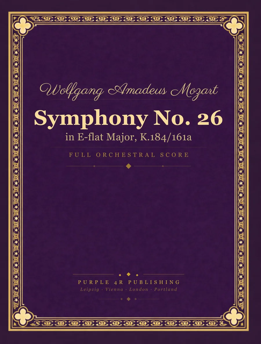 Cover of Wolfgang Amadeus Mozart — Symphony No. 26